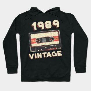 Vintage 1989 Retro Cassette Tape 31st Birthday Hoodie